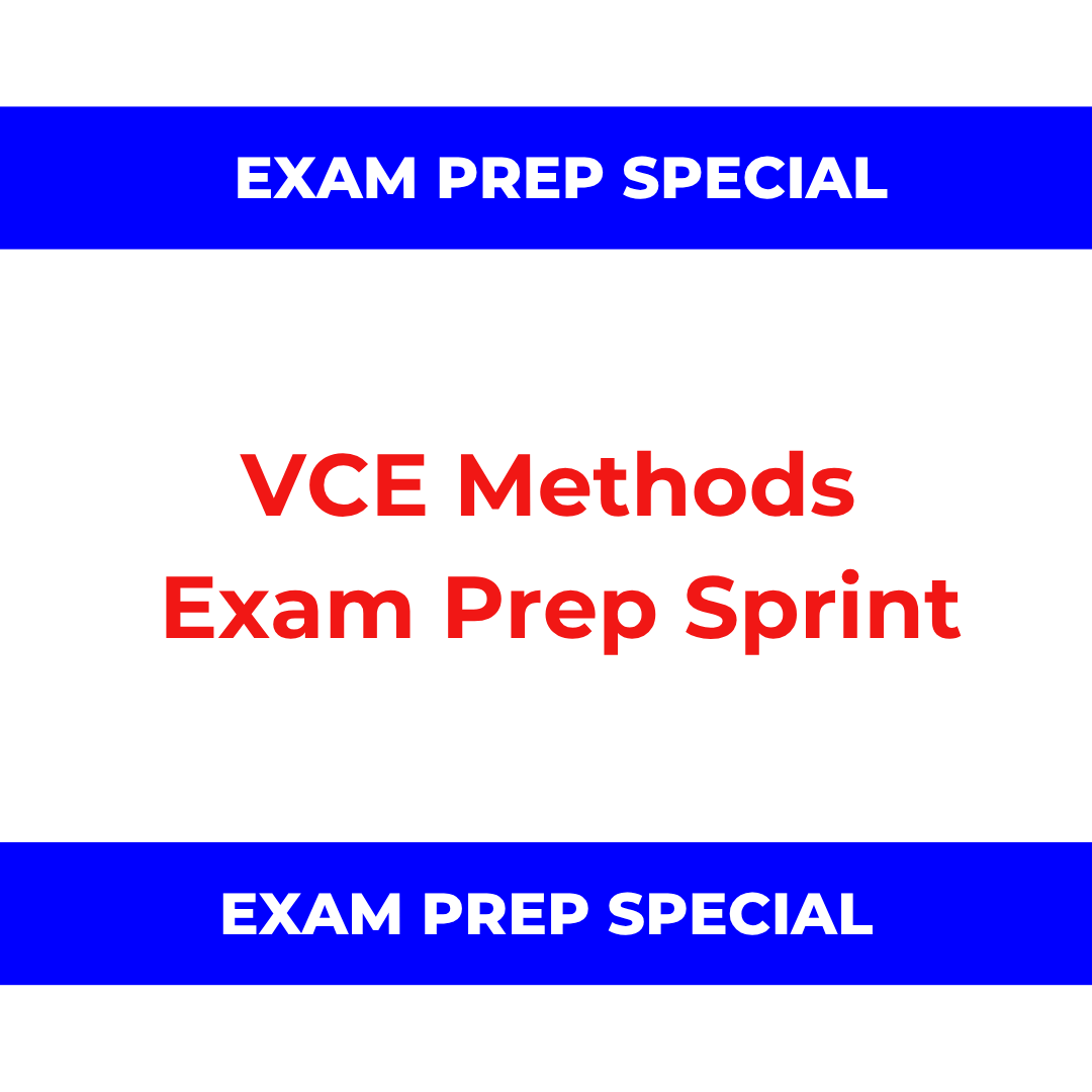 VCE Methods Exam Prep Sprint