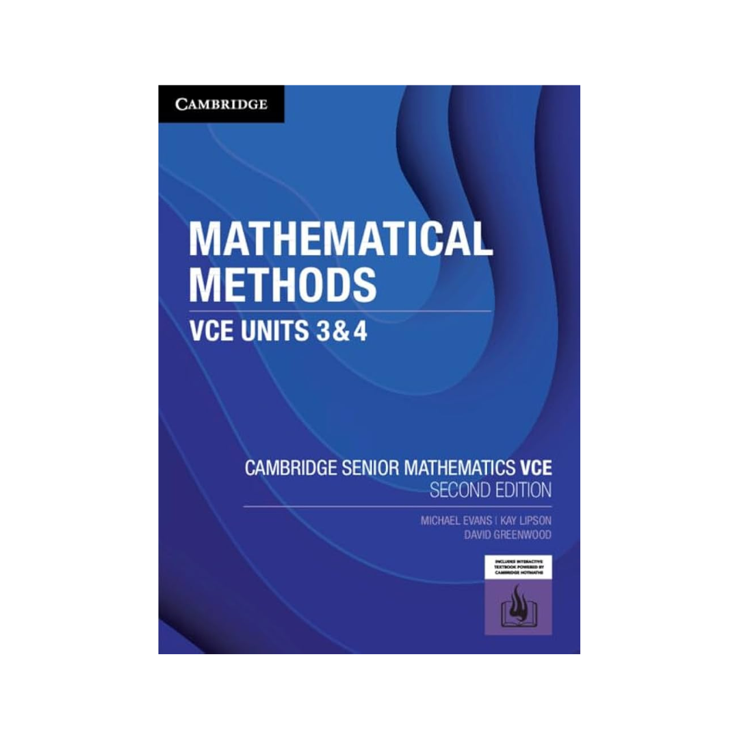 Math Methods VCE Units 3&4 Second Edition Textbook